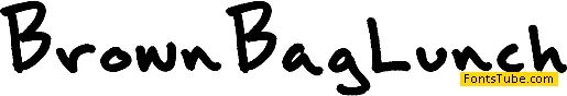 Brown Bag Lunch Font