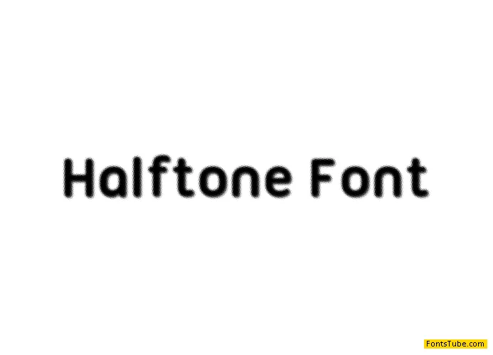 Halftone Font Font
