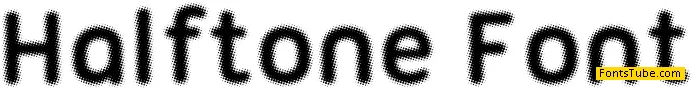 Halftone Font Font