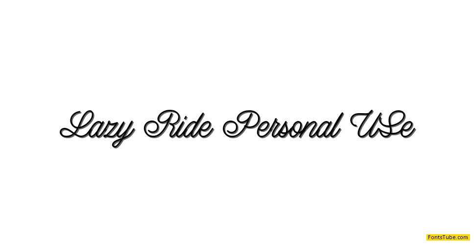 Lazy Ride Script Font