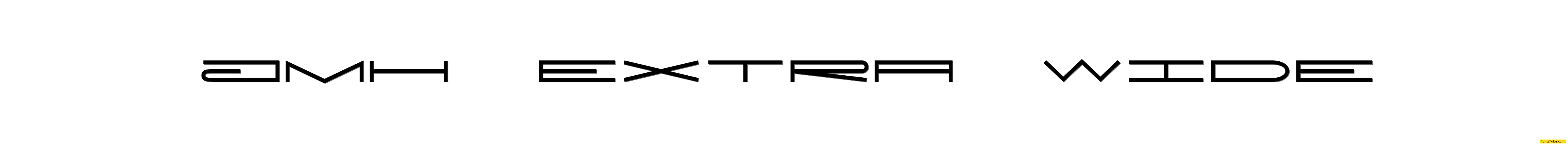 JMH Extra Wide Font