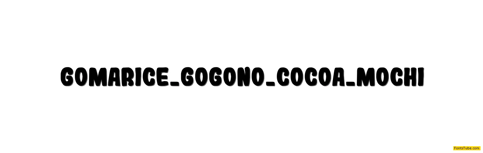 Gogono Cocoa Mochi Font