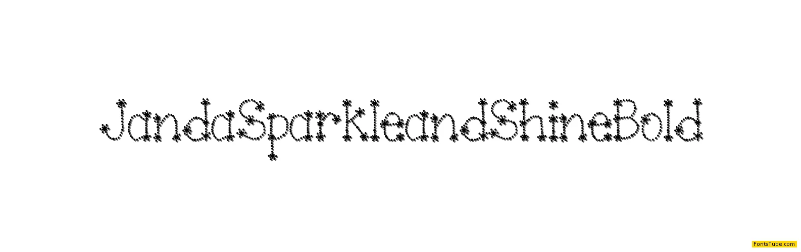 Janda Sparkle and Shine Font Family