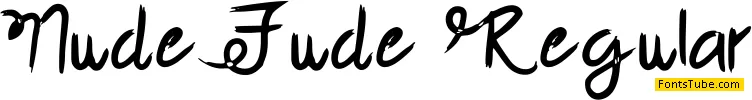 Nude Fude Font