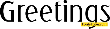 Greetings Font Family