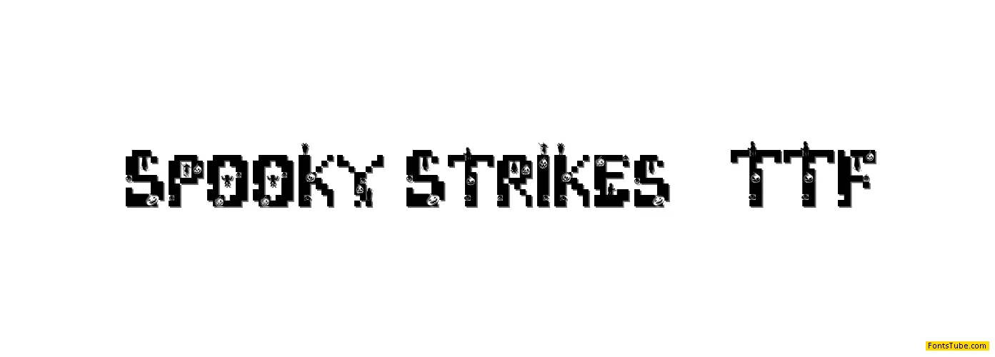 Spooky Strikes Font Family