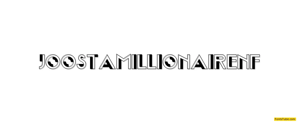 Joost A Millionaire NF Font