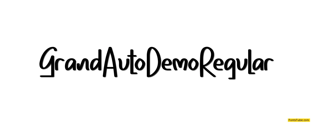 Grand Auto Demo Font
