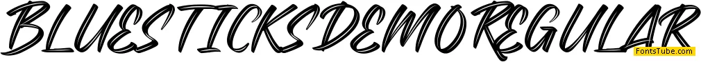 Bluesticks Demo Font