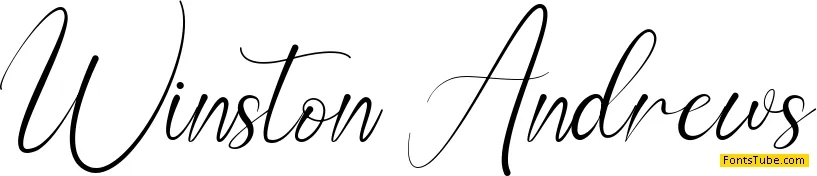 Winston Andrews Font
