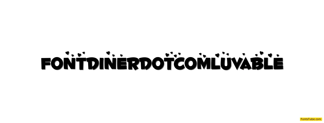 Fontdinerdotcom Luvable Font