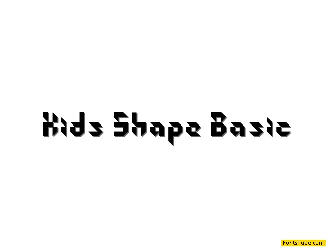 Kids Shape-Basic Font