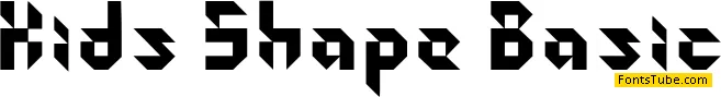 Kids Shape-Basic Font