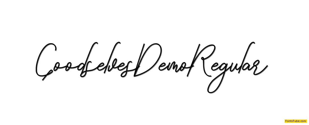 Goodselves Demo Font
