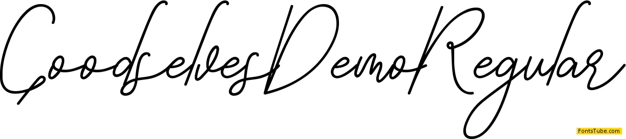 Goodselves Demo Font