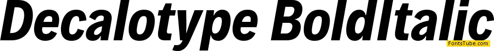 Decalotype Font Family