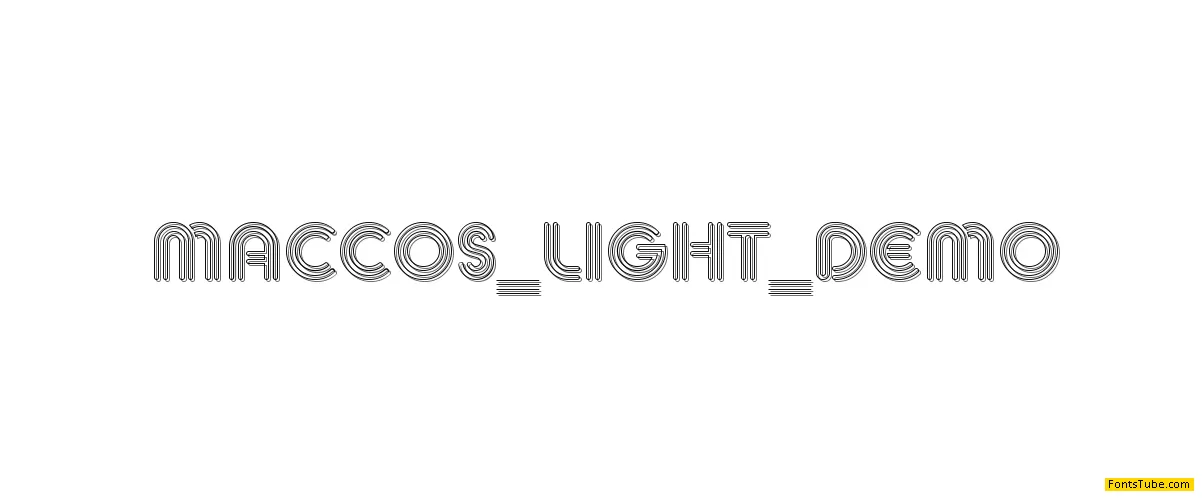 MACCOS Font Family