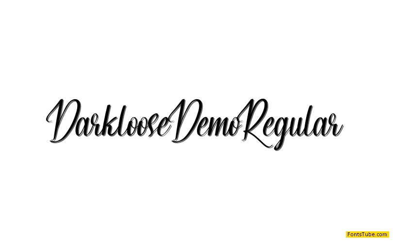 Darkloose Demo Font