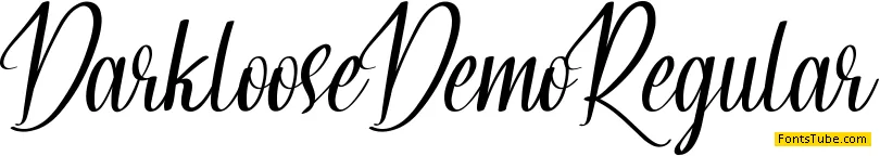 Darkloose Demo Font