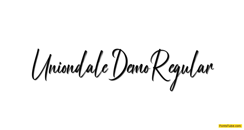 Uniondale Demo Font