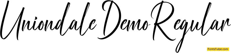 Uniondale Demo Font