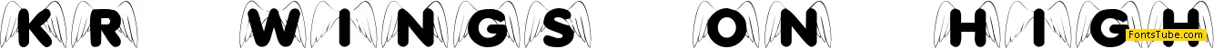 KR Wings On High Font
