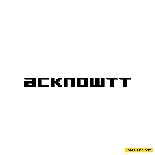 Acknowledge TT BRK Font