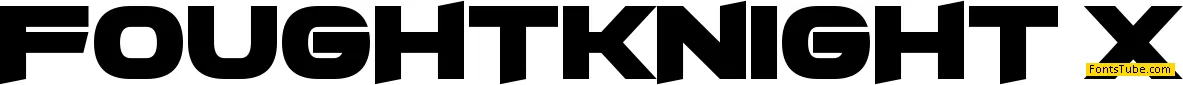 FoughtKnight X Font