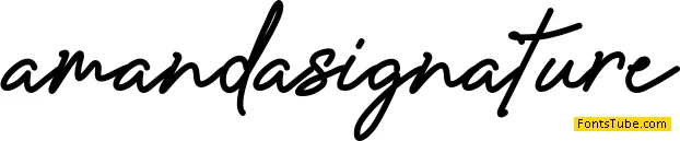 Amanda Signature Font