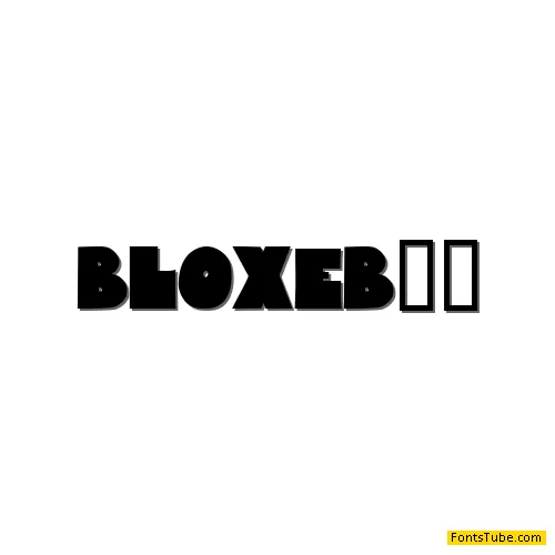 Bloxxxx Font