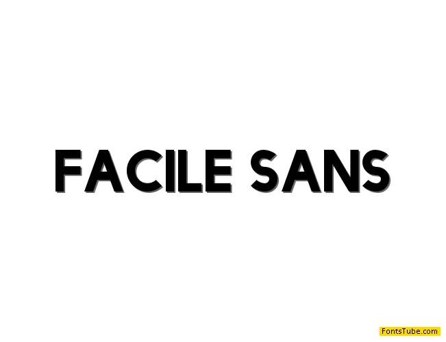 Facile Sans Font