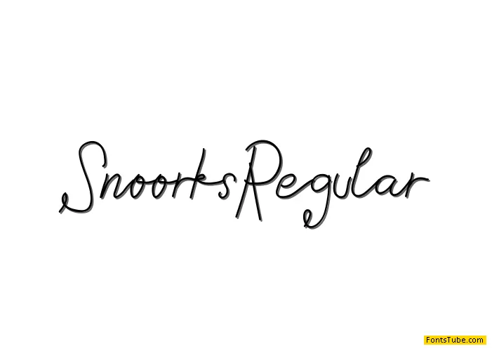 Snoorks Font
