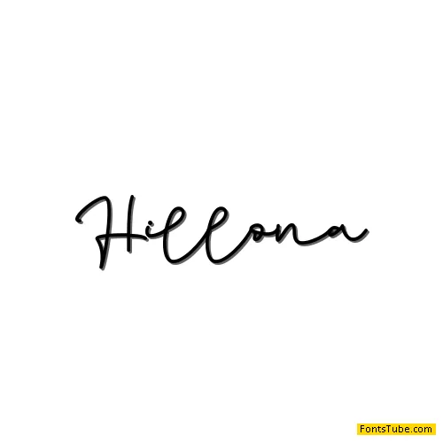 Hillona - Personal Use Font