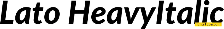 Lato Font Family