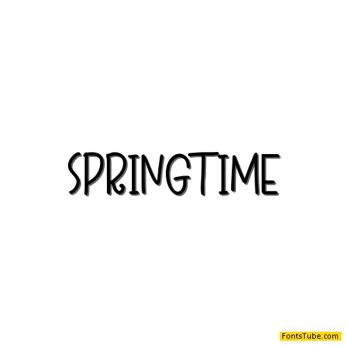 SPRINGTIME Font