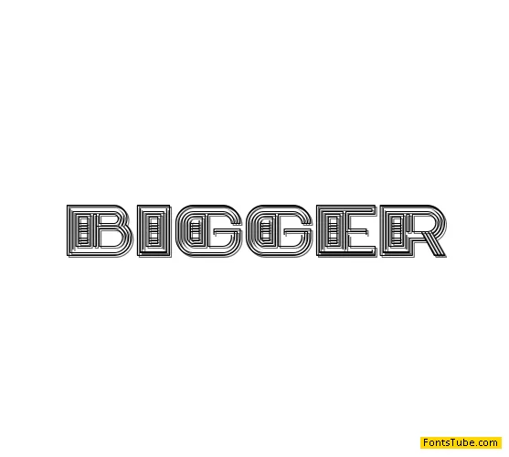 Bigger Font Family