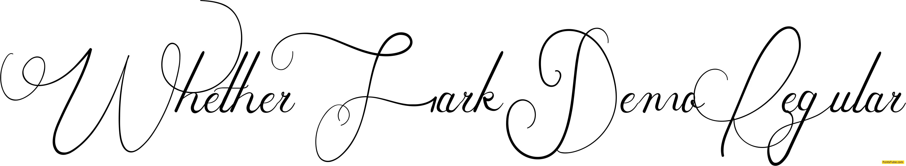 Whether Fark Demo Font