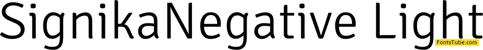 Signika Negative Font Family