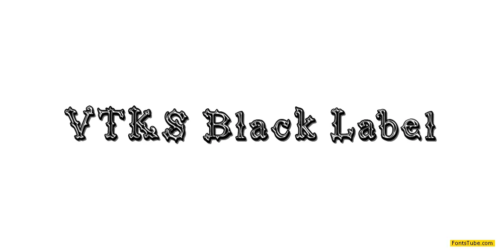 Black Label Font Family
