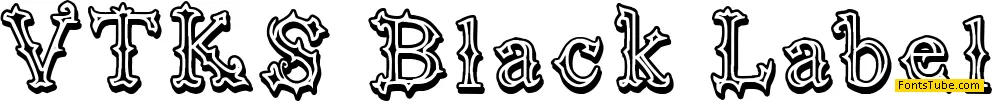 Black Label Font Family