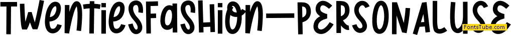 TwentiesFashion_PERSONALUSE Font