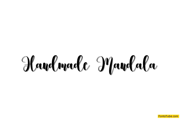 Handmade Mandala Font