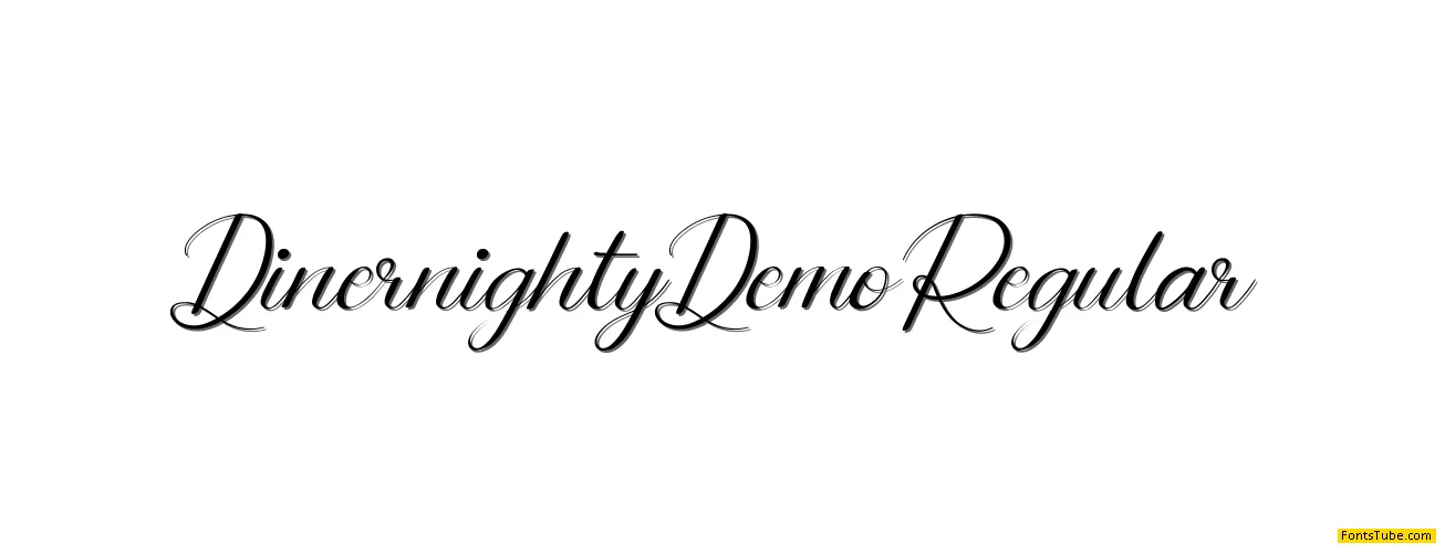 Dinernighty Demo Font