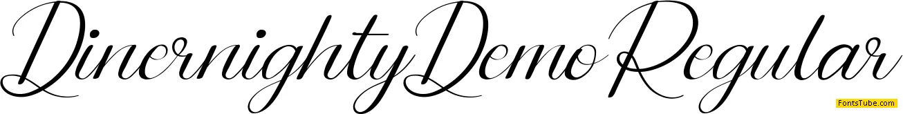 Dinernighty Demo Font