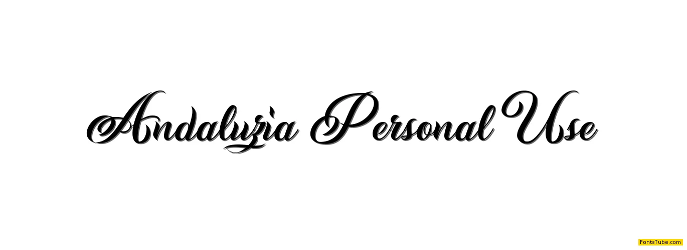 Andaluzia Personal Use Font