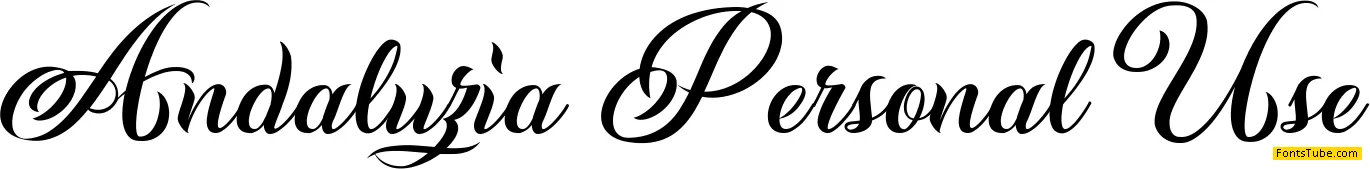 Andaluzia Personal Use Font