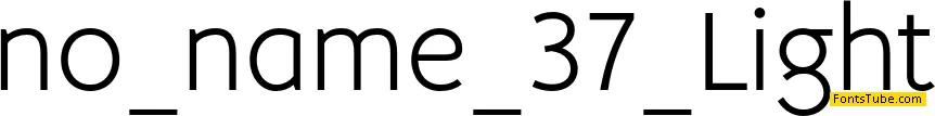 no_name_37 Font Family