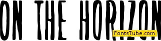 On the horizon Font
