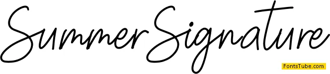 Summer Signature Font