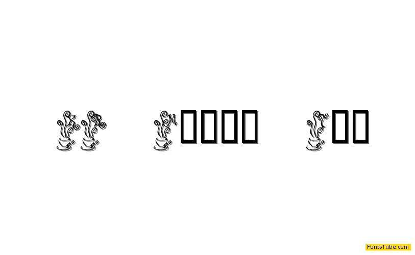 KR Magic Tea Font